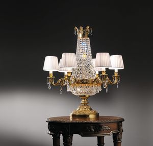Isabel TL-06 PG, Elegante lampada da tavolo con Swarowski
