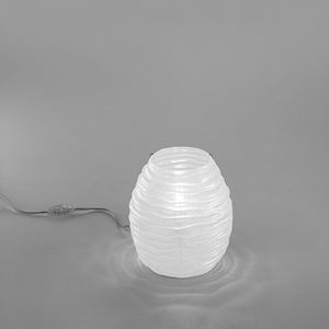 Sydney Lt607-025, Lampada da tavolo in vetro ambra o bianco