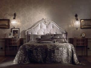 640, letto intagliato, letto classico, letto legno Camere da letto