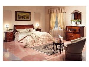 Art. 2026/952/2/L letto, Letti in legno, di lusso, per camere classiche
