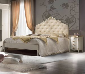 Bellini Art. 423, Letto con testiera capitonn