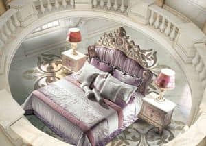 Bijoux Bedroom, Letto classico di lusso, testiera imbottita