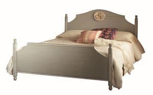 Isabelle BR.0501, Letto con schienale e pediera, stile classico