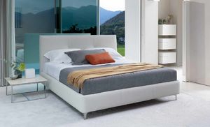 Cora, Letto moderno imbottito, anche con contenitore