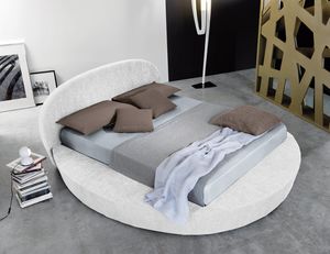 GIOTTO, Letto con contenitore, base rotonda