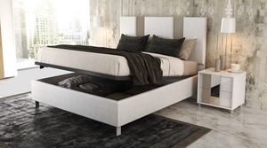 Carol, Letto imbottito con box contenitore