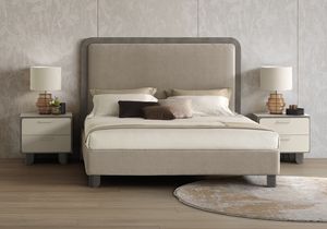 PERLA letto imbottito, Letto completamente imbottito