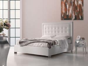 Titano, Letto con contenitore, stile contemporaneo, per stanza ospiti