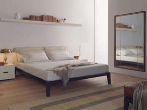 Caresse Fly letto, Letto con struttura in legno multistrato, per camera d'albergo