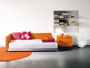 FLIPPER singolo, Letto divano in stile moderno, per uso residenziale