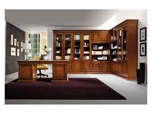 Art.0742/L, Libreria angolare in legno, stile classico