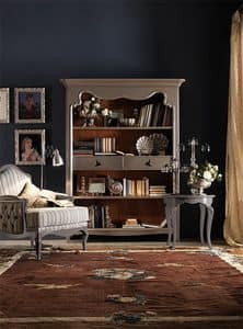 Art. AX401, Libreria in legno pregiato, stile country-chic