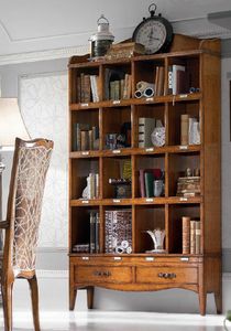 Art. H6113, Libreria in stile classico, con cassetti