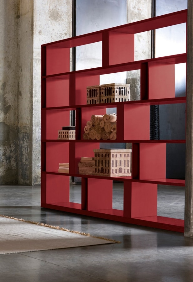 Libreria bifacciale per zona giorno, alto design | IDFdesign