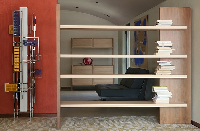 YMYNY Libreria ad Albero, Scaffale a 4 Ripiani, Moderna Autoportante Libri, Salvaspazio Legno