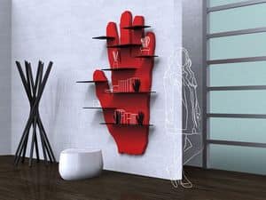 Hands XXL, libreria da parete, libreria a forma di mano, libreria decorativa Negozio