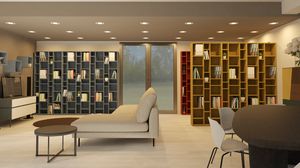 Matrix, Libreria componbiile con finitura laccata
