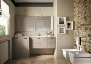 Dressy comp.08, Mobile bagno con design al confine tra tradizione e contemporaneo