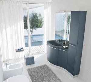 My Fly Evo comp.18, Mobile da bagno dal design sinuoso