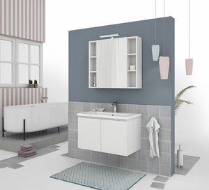 SOFT 02, Mobile lavabo sospeso con ante