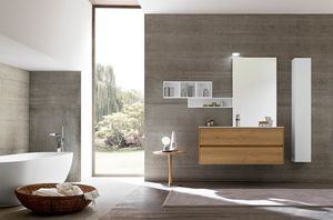 Lime 2.0 comp.12, Mobile bagno moderno, dalle dimensioni contenute