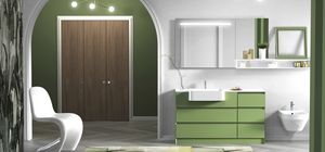 Torana TR 020, Mobile da bagno verde, con cassetti