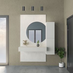 Ingresso 05.2, Mobile ingresso a parete, con specchiera