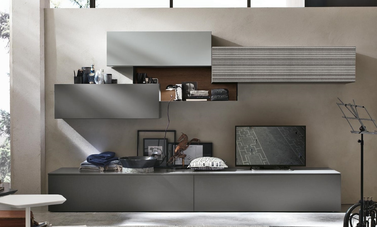 Elbectrade blasco Vetrina Moderna Modello CEN30 Mobile Soggiorno di Design 2 Ante 
