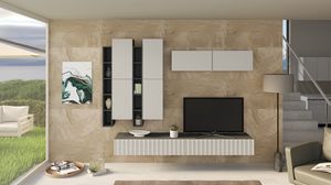 Soggiorno 13, Elegante mobile laccato per soggiorno