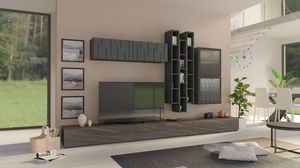 Soggiorno 16.2, Mobile salotto con finitura marmo