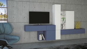 Tetris T113, Mobile da soggiorno in legno laccato