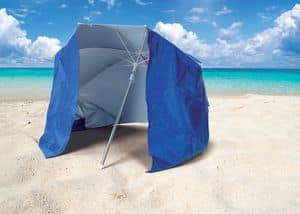 Ombrellone mare spiaggia Piuma  PI160UVA, Ombrellone da spiaggia con tenda protezione UVA e UVB