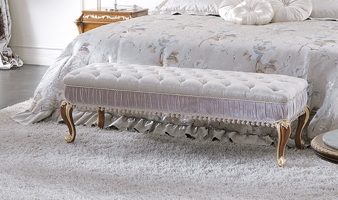Panca da letto in stile classico
