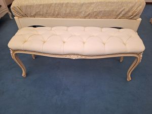 Art. 898, Panca in stile classico con sedile ecopelle
