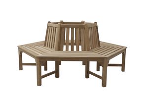 Panchina Da Giardino Wave In Teak Massello | 2 Posti 128x53x85 Cm, Per Esterni, Balcone E Terrazzo
