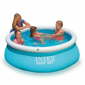Intex 28101 Easy Set piscina fuori terra gonfiabile rotonda 183x51 - 28101, Piscina gonfiabile per giardino