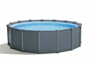 Piscina fuori terra in grafite Intex 26384 ex 26382 Rotonda 478x124 cm - 26384, Piscina fuori terra per giardino