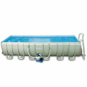 Piscina fuori terra Intex 26362 ex 28362 Ultra Frame rettangolare grande 732x366x132 - 26362, Grande piscina rettangolare fuori terra