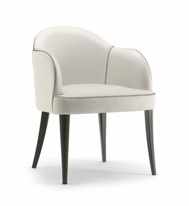 CHICAGO ARMCHAIR 015 P, Poltroncina con gambe in legno