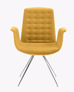 Mod, Poltroncina design con gambe cromate