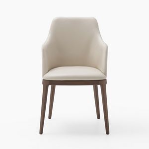 Saint Barth, Poltroncina contemporanea, con gambe in legno