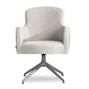 Euforia 00133, Poltroncina con base girevole in alluminio