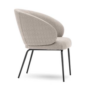 Lily 04565L, Poltroncina imbottita, con gambe in metallo