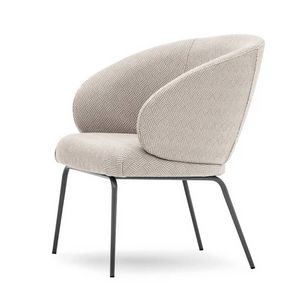 Lily 04575L, Poltroncina lounge con gambe in metallo