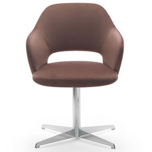 Vivian armchair, Poltrona con base girevole