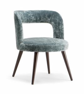 HOLLY ARMCHAIR 065 PO, Poltroncina dal design arrotondato