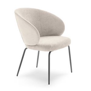 Lily 04535, Poltroncina imbottita con gambe in metallo