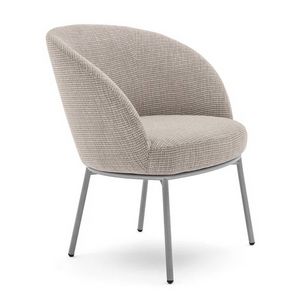 Rose 03971L, Poltroncina lounge con fusto in metallo, imbottita