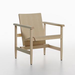 Sol mod. 1350-12, Poltroncina lounge in legno, compatta, confortevole e agile
