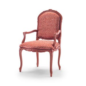 Poltroncina 9012, Poltroncina stile LXV laccata rossa